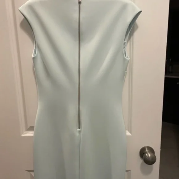 TED BAKER BETIANA EMBELLISHED BODY CON DRESS MINT GREEN SIZE 2 (US 4) - Picture 3 of 8